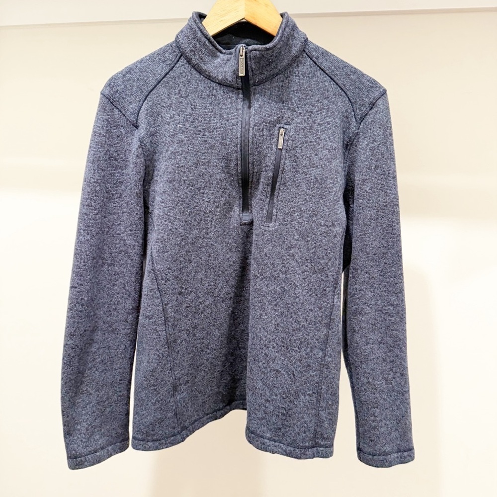 Mens Woolrich Quarter Zip Sweater Fleece Pullover M